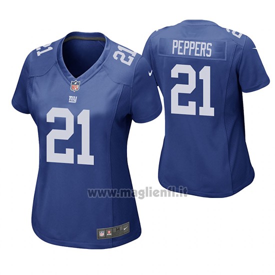 Maglia NFL Game Donna New York Giants Jabrill Peppers Blu
